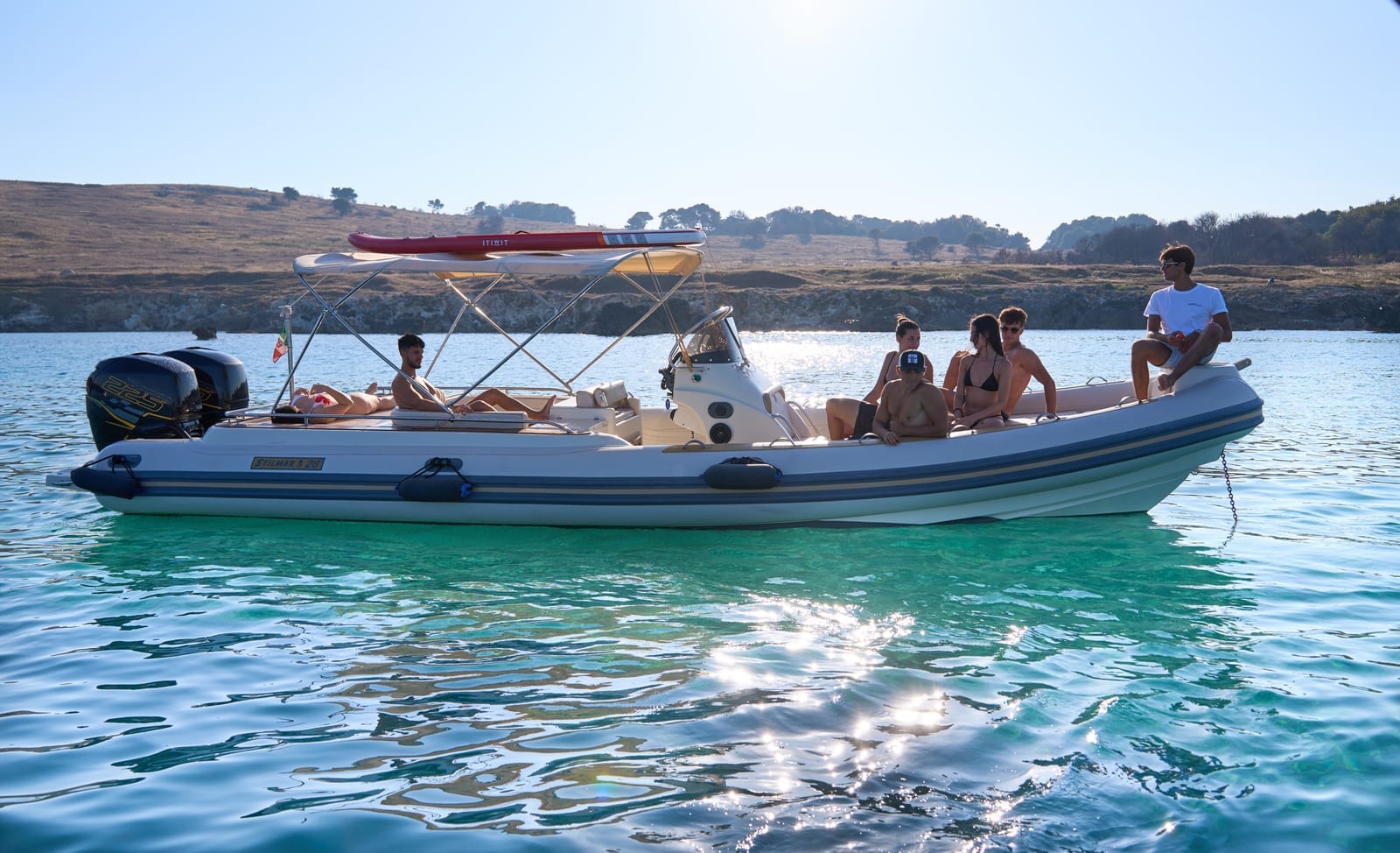 Tour privato in barca, escursione Sud verso Capo d'Otranto