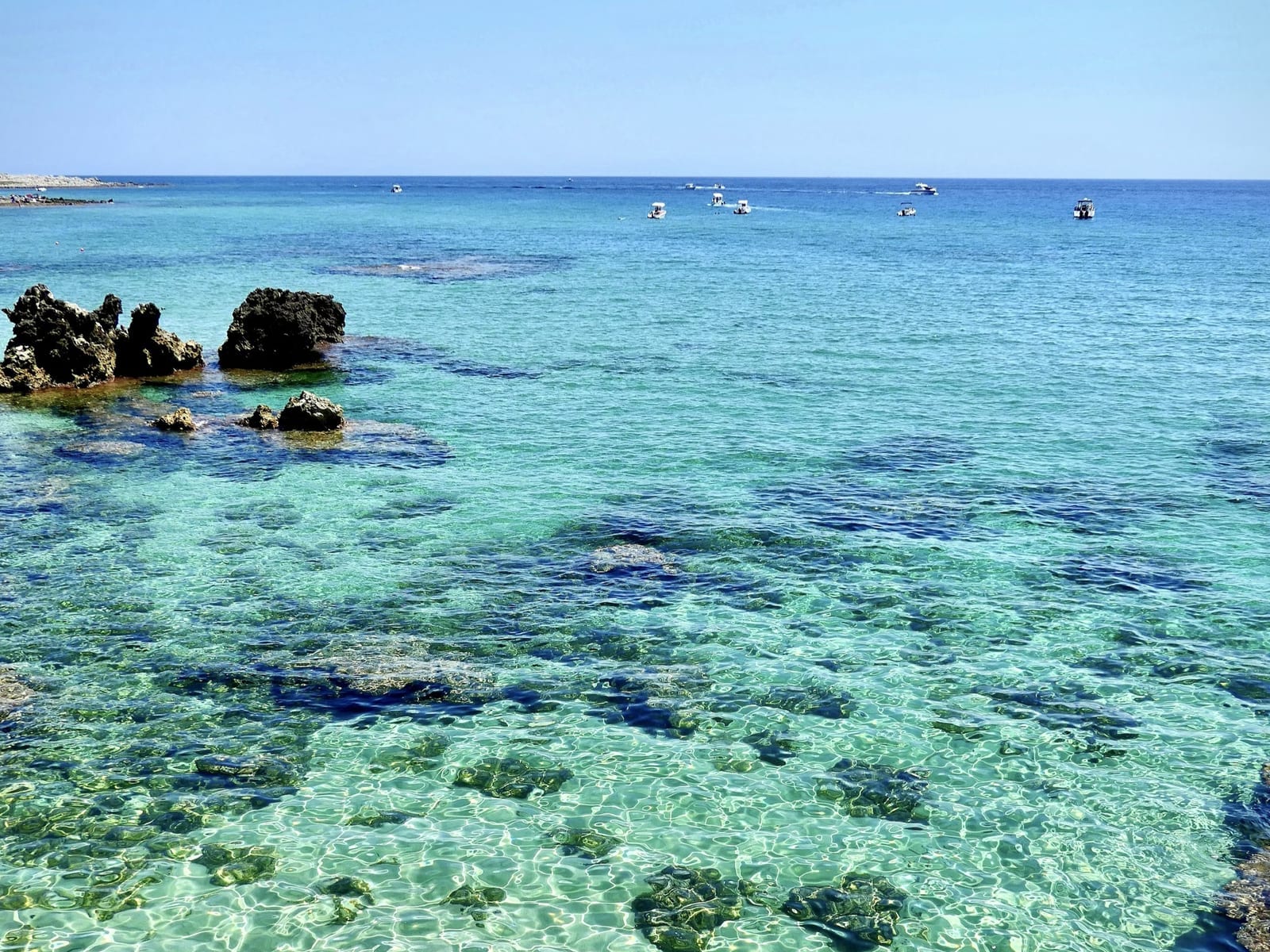 Tour privato in barca, escursione Sud verso Capo d'Otranto