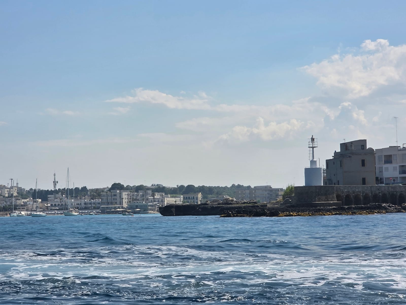 Faro di Punta Craulo, ingresso del porto di Otranto