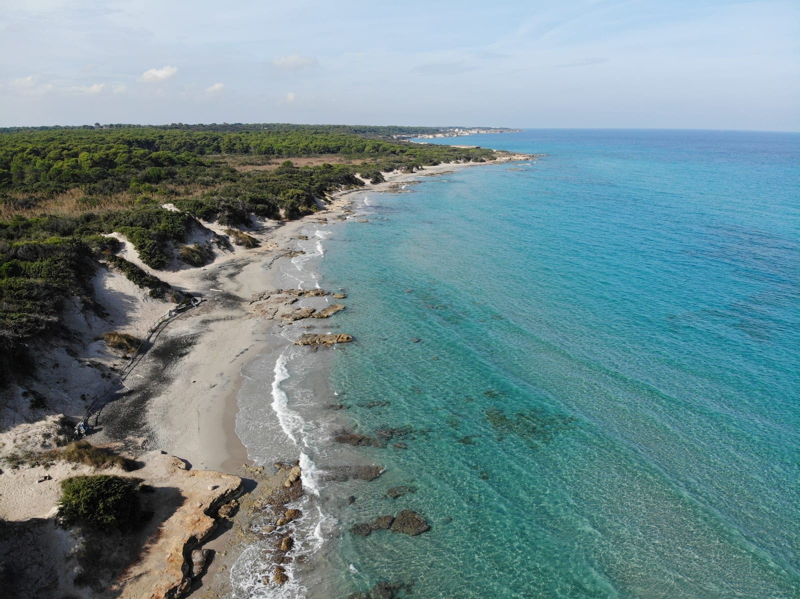 Frassanito: dune e pini sul mare